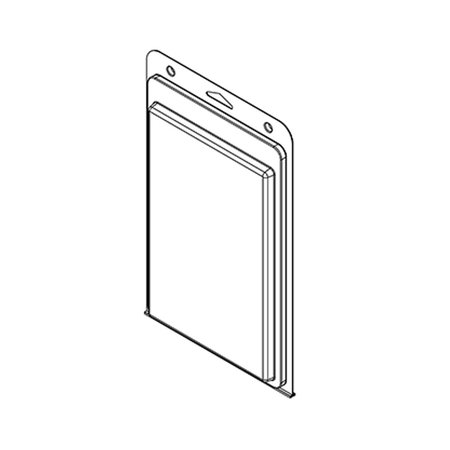 VISIPAK Thermoform-CLAMSHELL-#578-10.938-6.875-8.500-5.563-0.375-0.015-CLEAR, 250PK 578TF